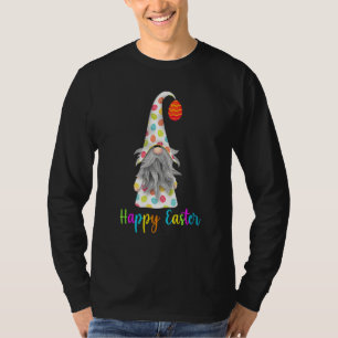 Camiseta Gnomo Bonito Abraça Felz pascoa Coelho Ovo Gno
