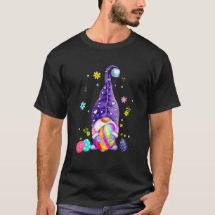 Camiseta Gnomo Bonito Abraça Felz pascoa Coelho Ovo Gno