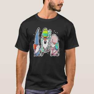 Camiseta Gnomo Bonito Abraça Felz pascoa Coelho Ovo Gno