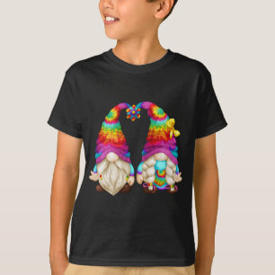 Camiseta Gnomo Bonito Nos Anos 70 Mostra Sinal De Paz Em Hi