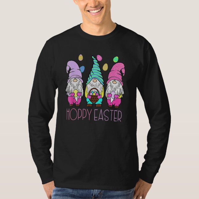 Camiseta Gnomo Bonito Páscoa Dia das Coelhinhas Páscoa (Frente)