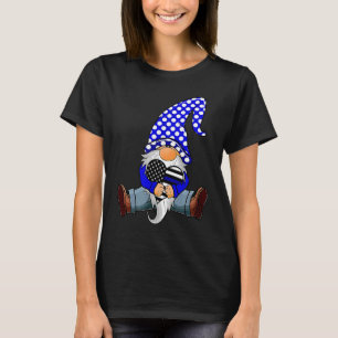 Camiseta Gnomo com a bandeira do coração americano Pol de l