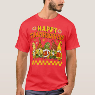 Camiseta Gnomo Cute Pumpkin Autumn Hippie Happy Graças