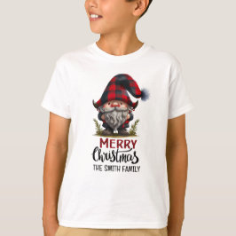 Camiseta Gnomo da Família Correspondente Feliz Natal | Dive