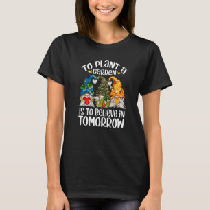 Camiseta Gnomo da Terra Fofo Para Plantar Um Jardim É Acred