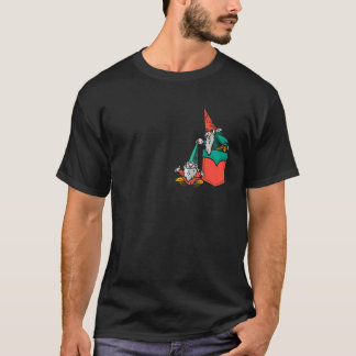Camiseta Gnomo de Bolso Pendurado Gnomies