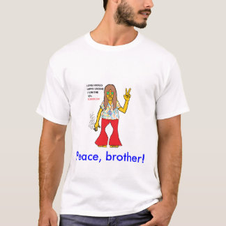 CAMISETA GNOMO DE CABELOS COMPRIDOS DO HIPPIE