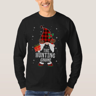 Camiseta Gnomo de Caça Xadrez de Búfalo Família Combinando