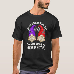 Camiseta Gnomo de Conscientização da Faixa de Zebra Apoio R