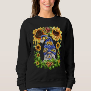 Camiseta Gnomo De Girassol Floral Para Mulheres Hippies E C