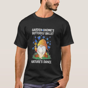 Camiseta Gnomo de jardim Ballet de Borboletas Dança da Natu