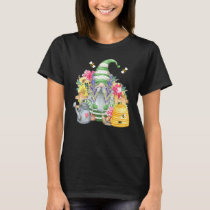 Camiseta Gnomo De Jardim Com Abelhas E Flores