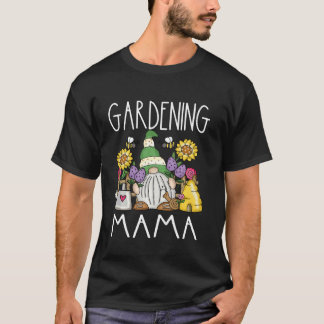 Camiseta Gnomo de Jardim Engraçado Mãe de Jardim Mamãe Mãe
