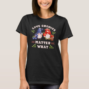 Camiseta Gnomo de jardim gnomos com mirtilos e maçãs
