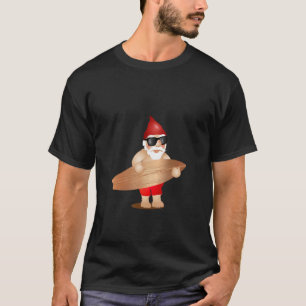 Camiseta Gnomo de Jardim Legal Com Óculos de Sol e Prancha