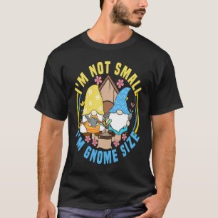 Camiseta Gnomo de Jardim Não Sou Pequeno Jardim & Relvado A