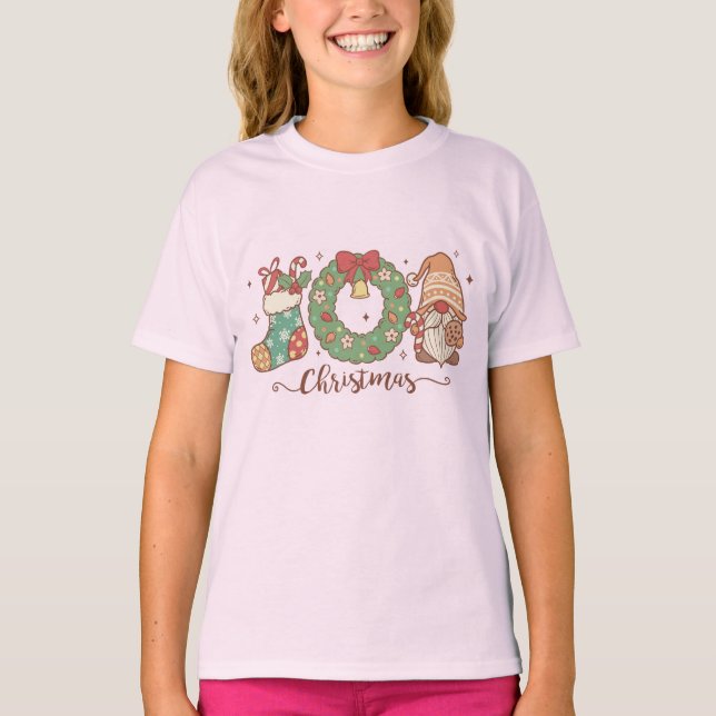 Camiseta Gnomo de Natal (Frente)