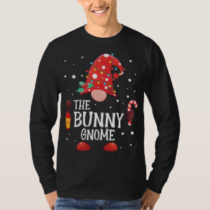 Camiseta Gnomo de Natal da Família Bunny Gnomo