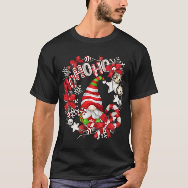 Camiseta Gnomo de Natal Único Hohoho (Frente)