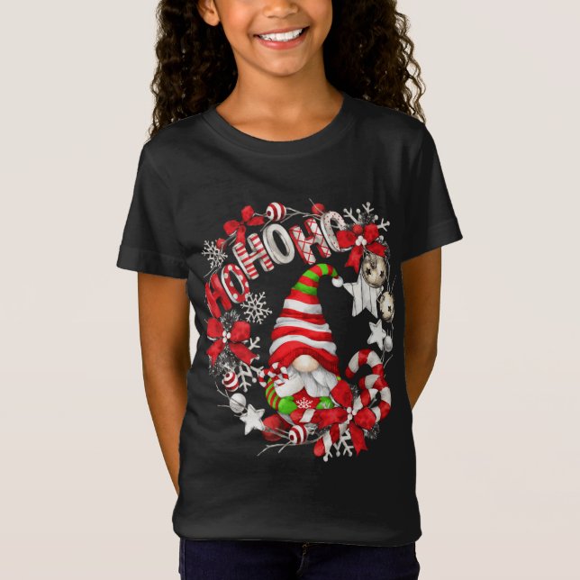 Camiseta Gnomo de Natal Único Hohoho (Frente)