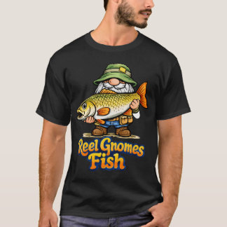 Camiseta Gnomo de pesca – Gnomo engraçado da pesca com gi