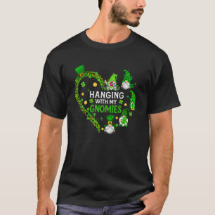 Camiseta Gnomo Dia de São Patrício Com Meus Gnomos Sha