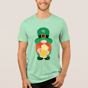 Camiseta Gnomo do Dia de Patrick com Cerveja
