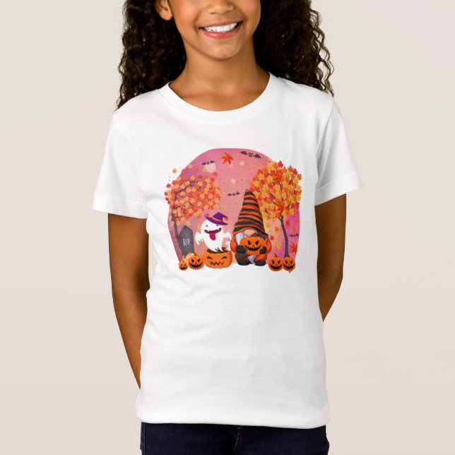 Camiseta Gnomo do Halloween e Ghost Girl (Frente)