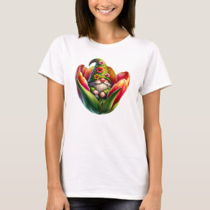 Camiseta Gnomo do Jardim de Aquarela Whimsic