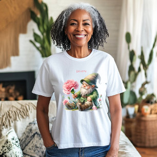 Camiseta Gnomo do Jardim do Mês de Nascimento Personalizado