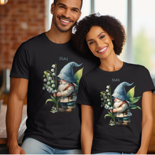 Camiseta Gnomo do Jardim do Mês de Nascimento Personalizado