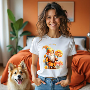 Camiseta Gnomo do Jardim do Mês de Nascimento Personalizado