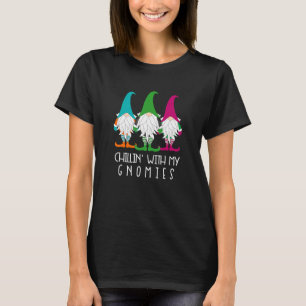 Camiseta Gnomo do Jardim Natal Gnomie Beard Hat Calçado