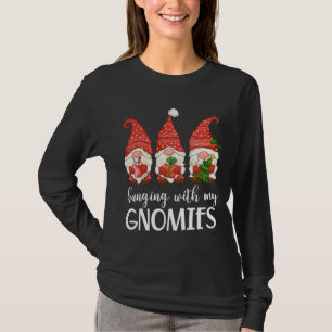 Camiseta Gnomo do Jardim, Pijamas de Natal, pendurado com o