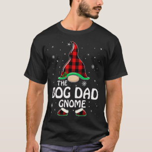 Camiseta Gnomo do Papai do Cachorro Xadrez de Búfalo Famíli