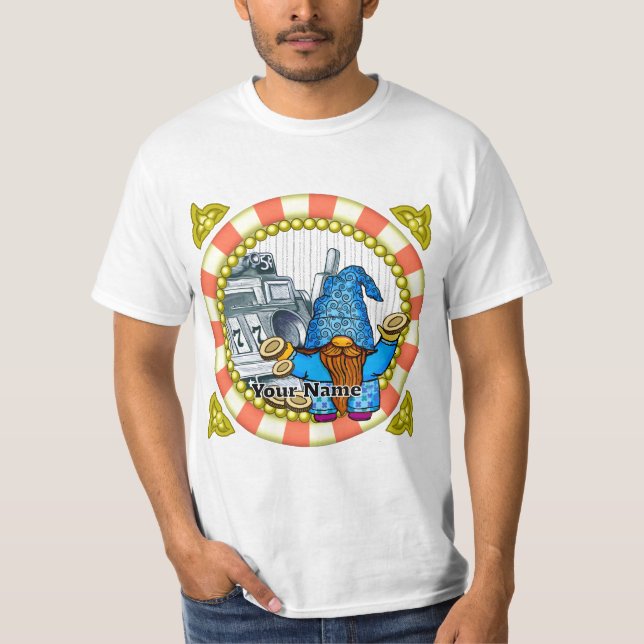 Camiseta Gnomo dos slots vencedores (Frente)