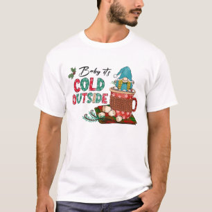 Camiseta Gnomo e cacau quente do Natal na Escandinávia