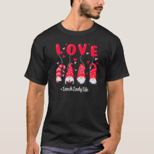 Camiseta Gnomo Engraçado Ama Senhora do Almoço Vida Dia dos