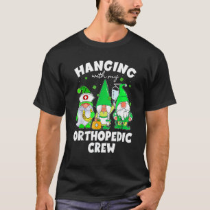 Camiseta Gnomo Engraçado Com Rua De Enfermeira Ortopedia Pa