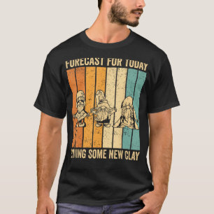 Camiseta Gnomo Engraçado Jardim Anão Previsão Hoje Comprand