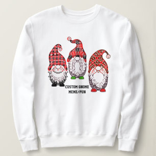 Camiseta Gnomo Engraçado - Xadrez Personalizada Hoodie