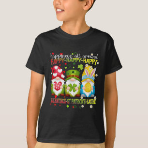 Camiseta Gnomo Feliz Dia dos Namorados St Patrick Páscoa Fe