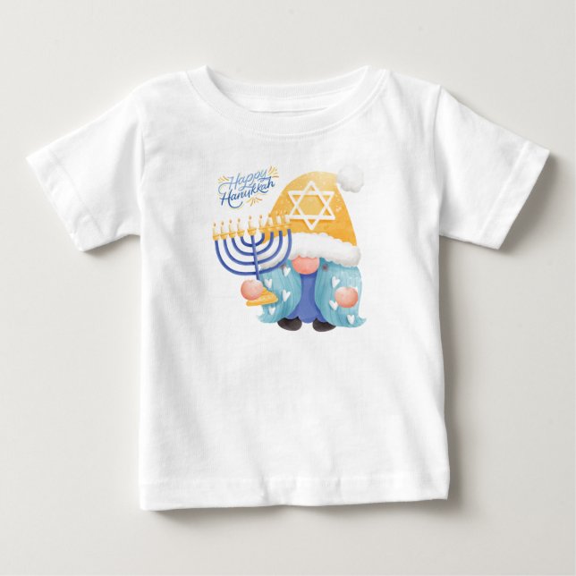 Camiseta Gnomo feliz do hanukkah (Frente)