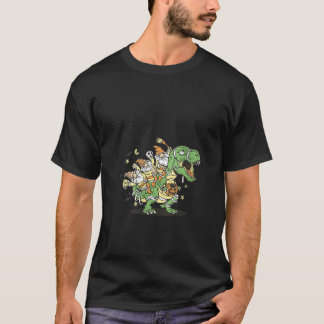 Camiseta Gnomo Feminino Em Tiranossauro Rex Dinossauro Hall