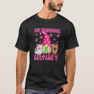 Camiseta Gnomo Gnomo Dizendo Para Mulheres E Meninas Cachor