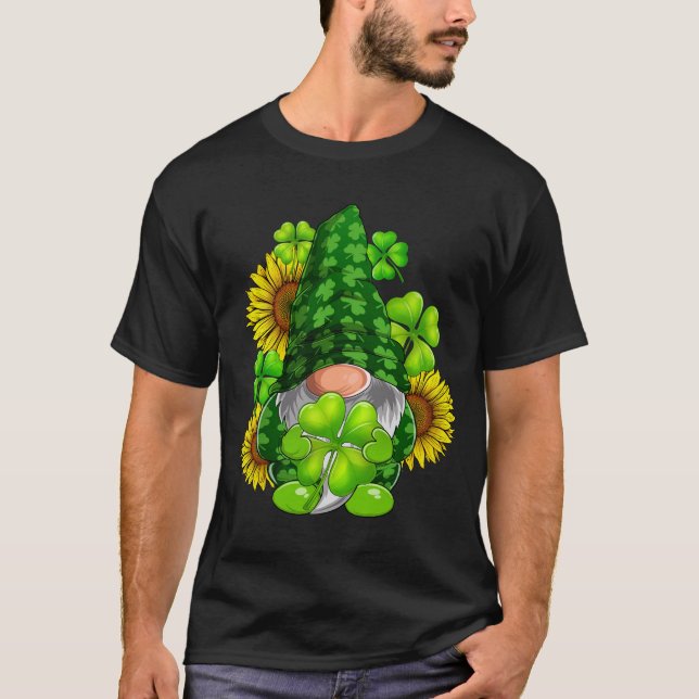 Camiseta Gnomo Gnomo Feliz de Girassol (Frente)