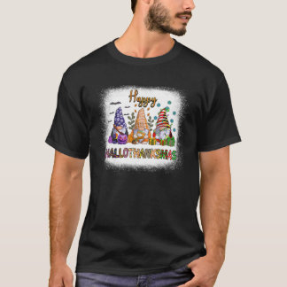 Camiseta Gnomo Halloween Ação de Graças Feliz Hallo