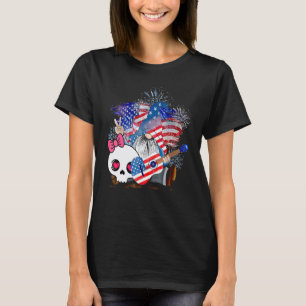 Camiseta Gnomo Hippie Tocando Guitarra Fogo de Artifício Ba