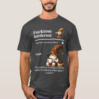 Camiseta Gnomo intolerante ao tose Café - arte