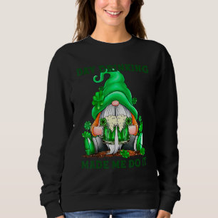 Camiseta Gnomo Irlandês Verde Segurando Cerveja Rua Patrick
